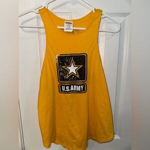 PINK Victoria's Secret Yellow Muscle Tee
